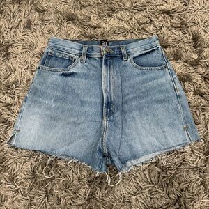Urban Outfitters light wash raw hem denim shorts